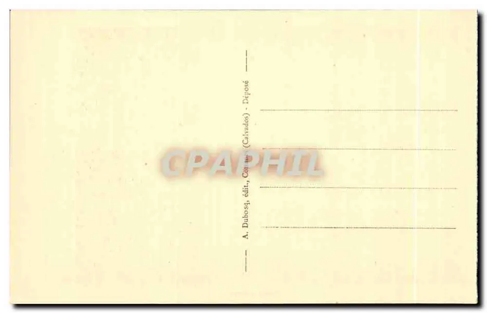 Heiligtum — Heiligtum — A. Dubosq, Verlag, Cöimur (Calvados) - Einlieferung - Rückseite