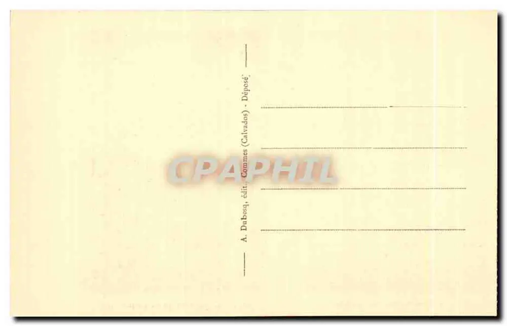 Paganische Prozession, Anfang — Tanz der Affen, Anfang — A. Dubosq, Verlag Commes (Calvados) - Rückseite