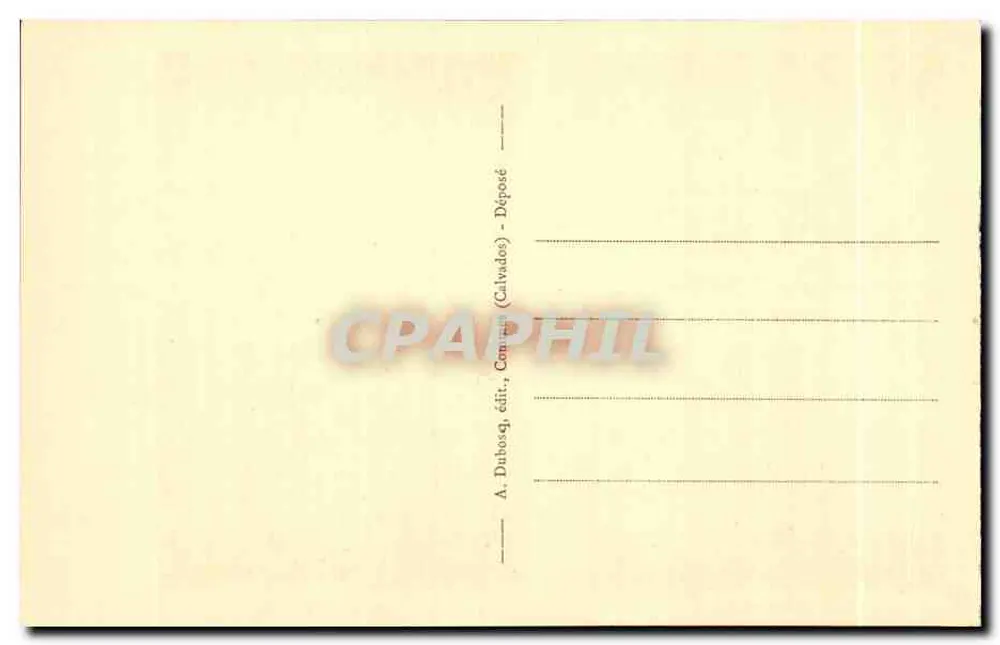 Dem Teufel gegenüber — Pagodendach — A. Dubosq, Verlag, Conquis (Calvados) - Rückseite