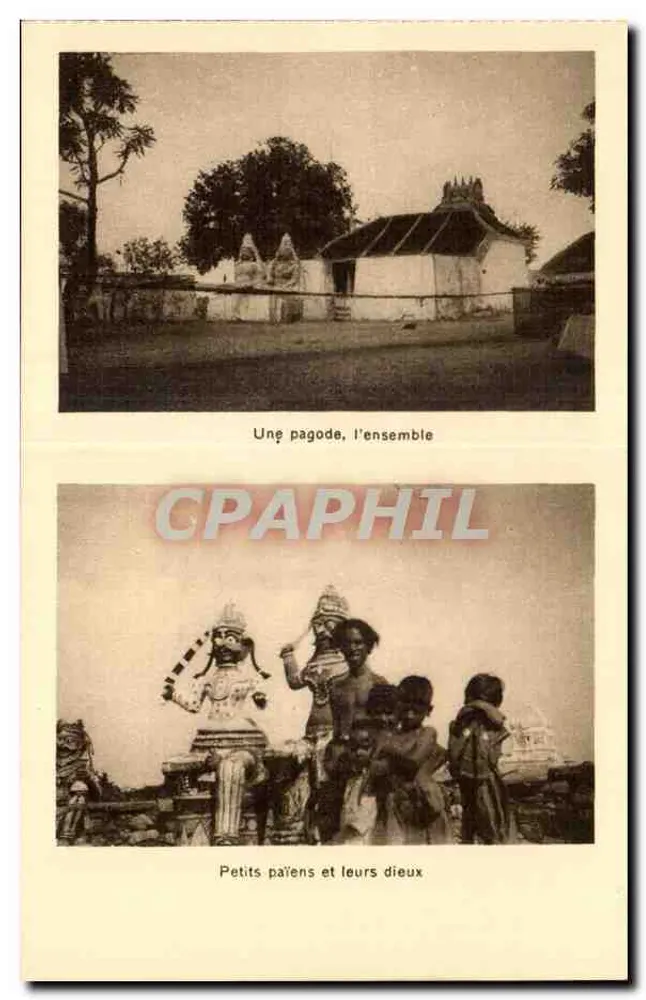 Eine Pagode, das Ganze — Kleine Pagane und ihre Götter — A. Dubossq, Verlag (Calvados) - Vorderseite