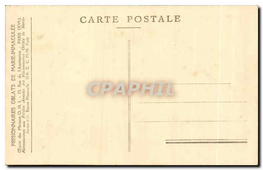 Unter den Kokospalmen — Missionen von Ceylon — Serie X - Rückseite