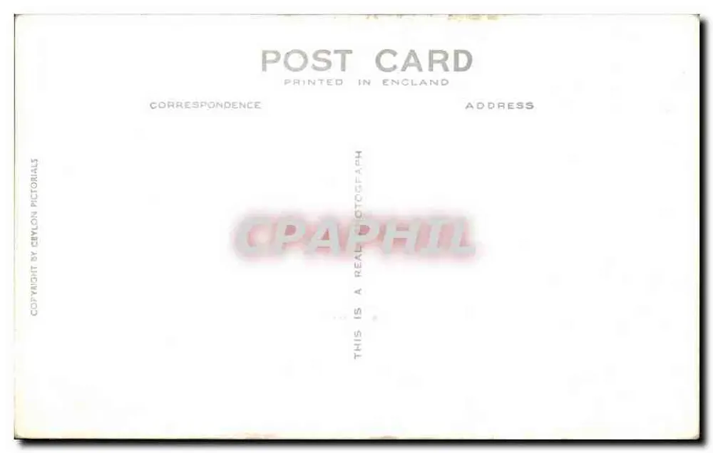 Hotel van de Koningin, Kandy, Ceylon — uitgever Ceylon Pictorials, n° 47 - Achterkant