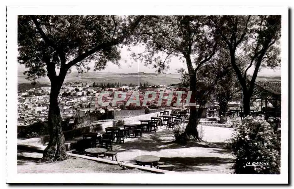 Vista del Café Maure — La Cigogne — Edizione esclusiva per il Marocco - Recto