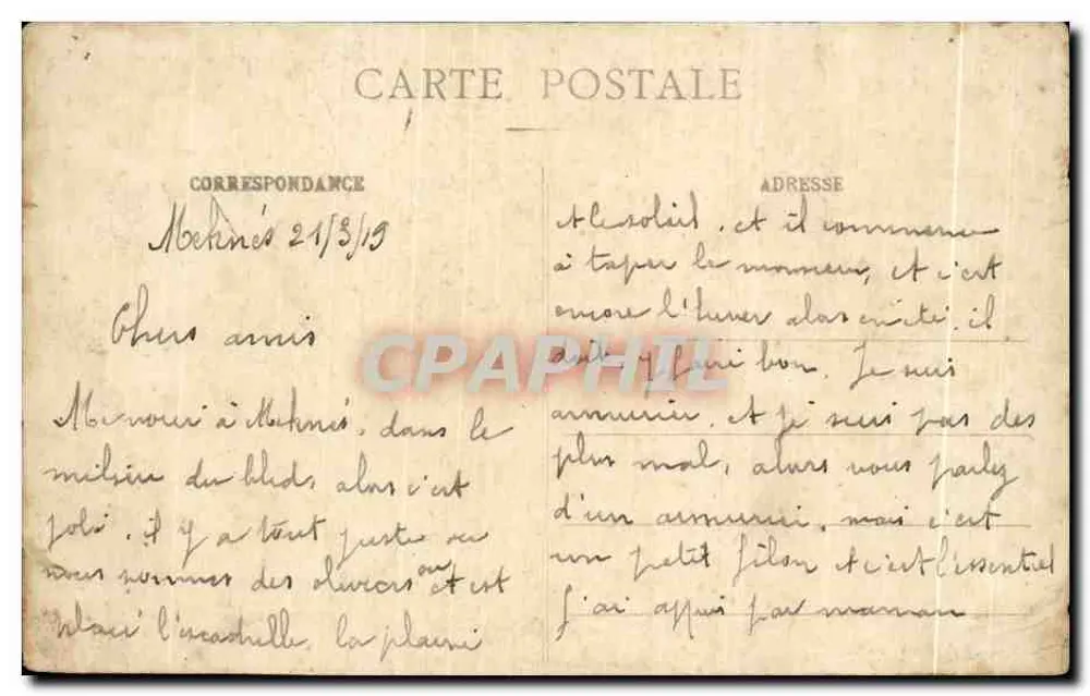 Casablanca - Types de Sénégalaises — éditeur : Ed. Gachet - Rückseite