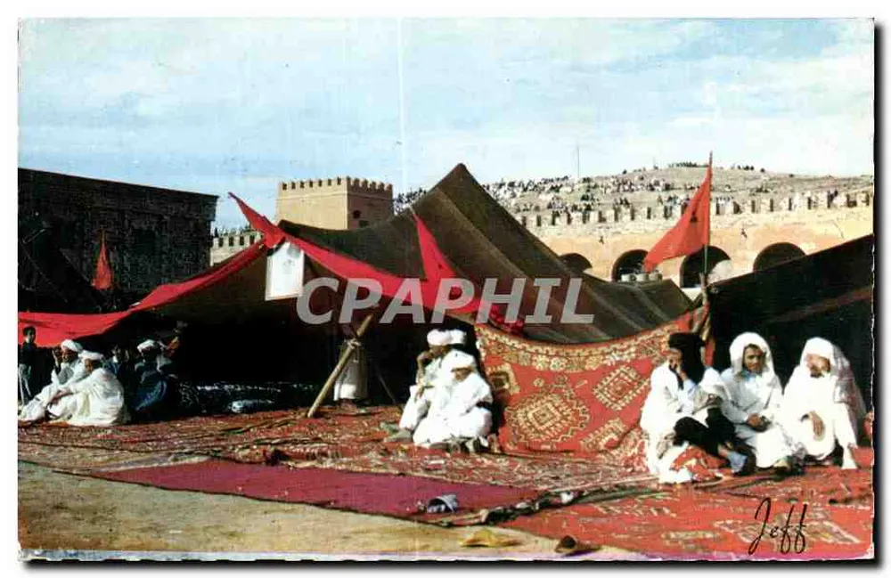 Mercado de Marrakech — cena de rua — Éditions JEFF n°488 - Frente