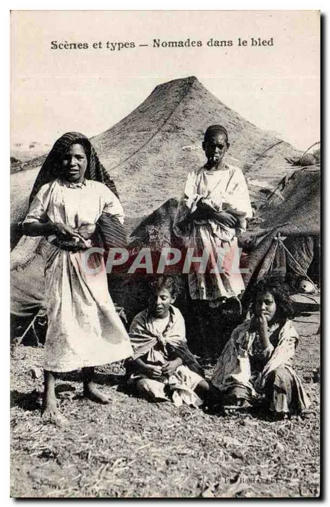 Nômades no bled — Cenas e tipos — Editor: H. Baudry, n° 469 - Frente