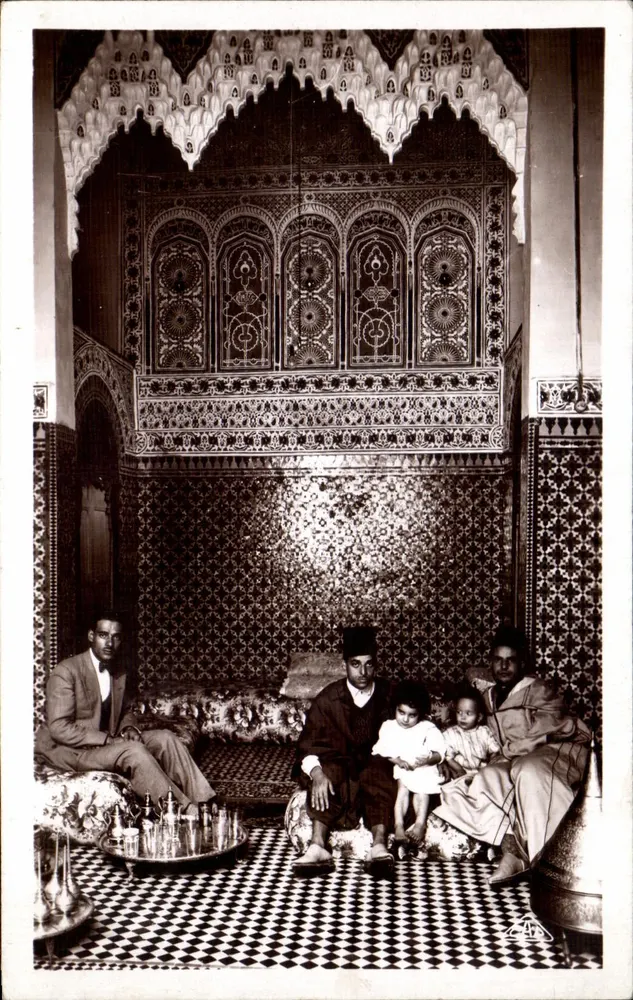Fès - Wohnzimmer einer marokkanischen Wohnung — Édition L. Casablanca - Vorderseite