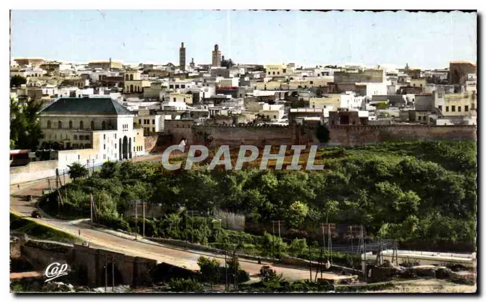 Meknes — Allgemeiner Blick auf die einheimische Stadt — Cie des Arts Photomécaniques, Paris - Vorderseite