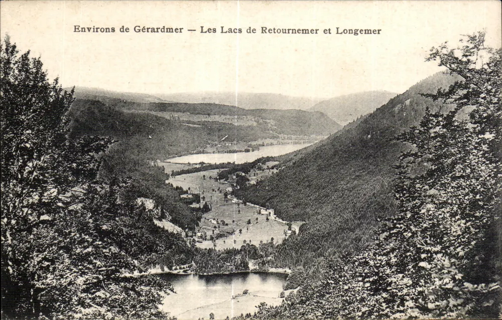 Arredores de Gérardmer — Os Lagos de Retournemer e Longemer — Hotel do Lago de Longemer - Frente