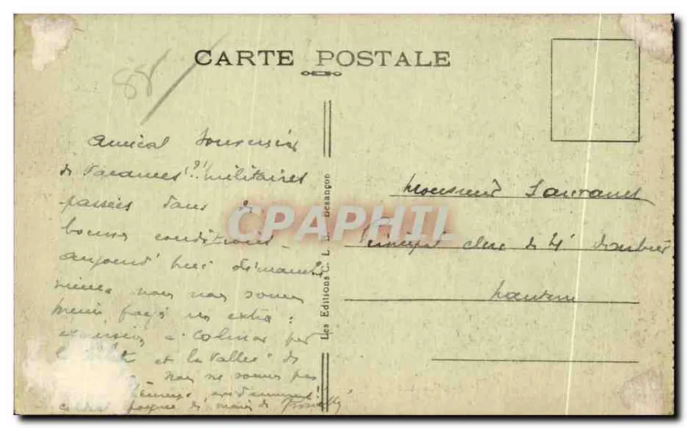 Gérardmer — De Stad en het Meer — Les Vosges Pittoresques — 3002 - Achterkant
