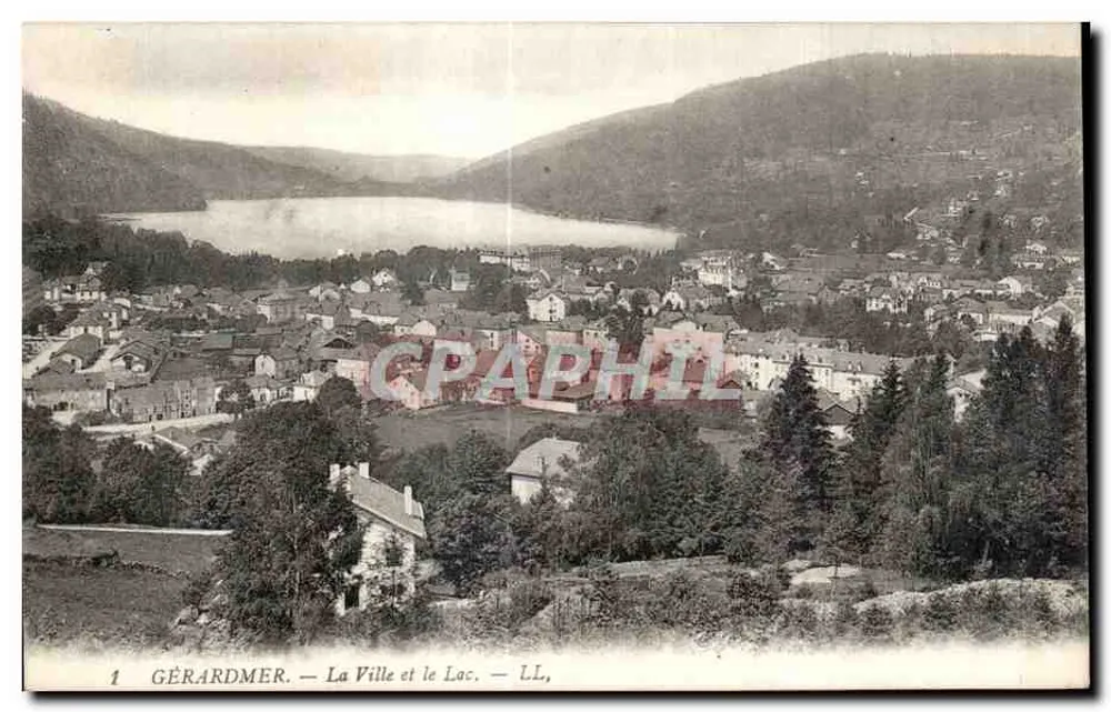 Gérardmer — A Cidade e o Lago — LL - Frente