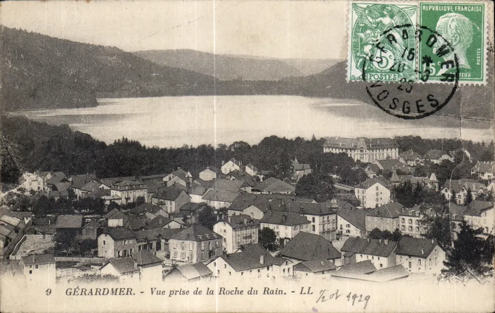 Gérardmer — Vista tirada da Roche du Rain — LL n°9 - Frente
