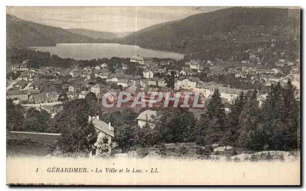 Gérardmer - A Cidade e o Lago - LL - Frente