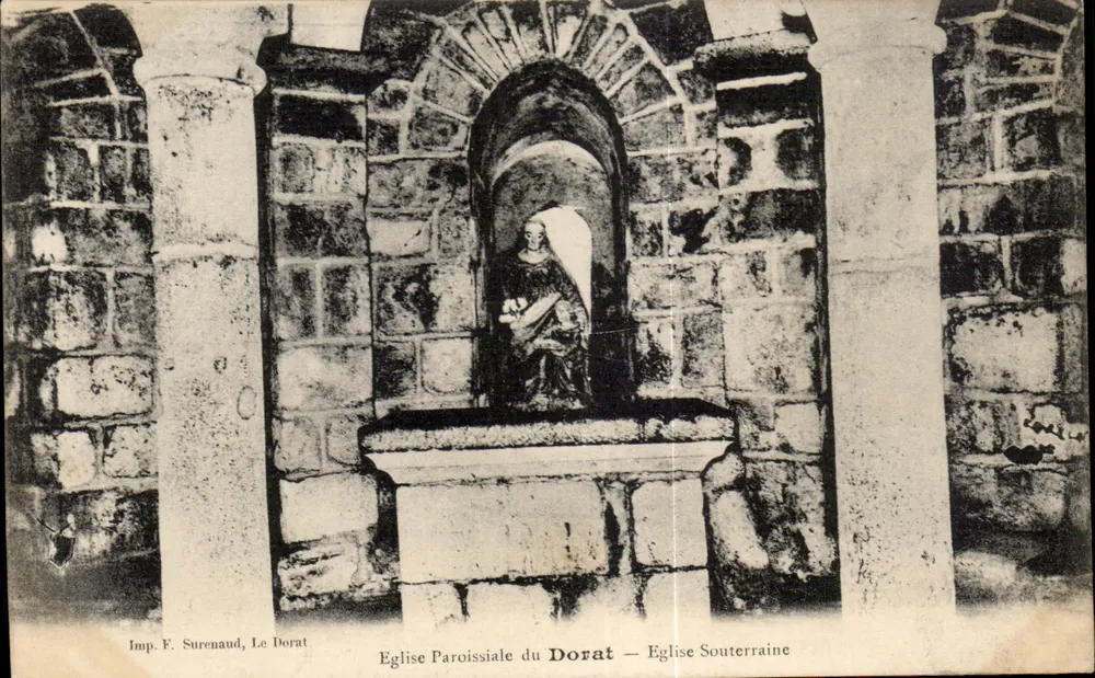 Paroissiale Kirche von Le Dorat — Unterirdische Kirche — Imp. F. Surenard, Le Dorat - Vorderseite