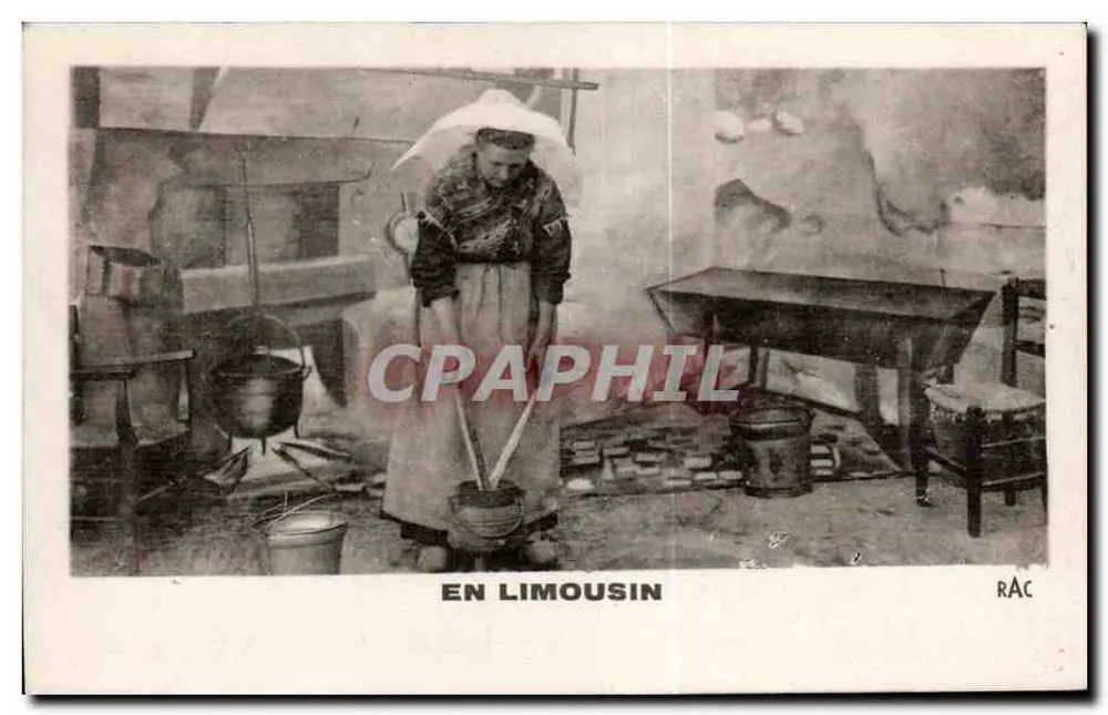 Frau im Limousin — Blanierung von Kastanien — J. RACCH - n°87 - Vorderseite