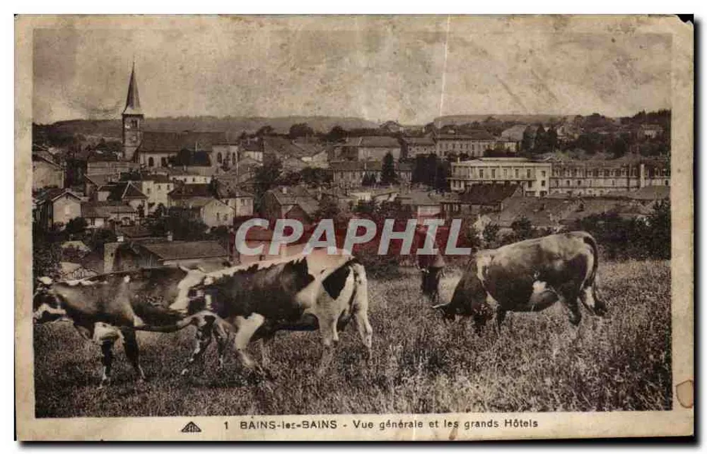BAINS-les-BAINS — Allgemeiner Blick und die großen Hotels — Verlag G. Virol - Vorderseite