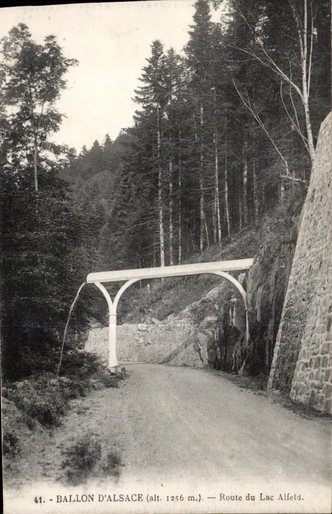 Balão da Alsácia — Rota do Lago Alfeld — Editor E. Karrer, n°41 - Frente