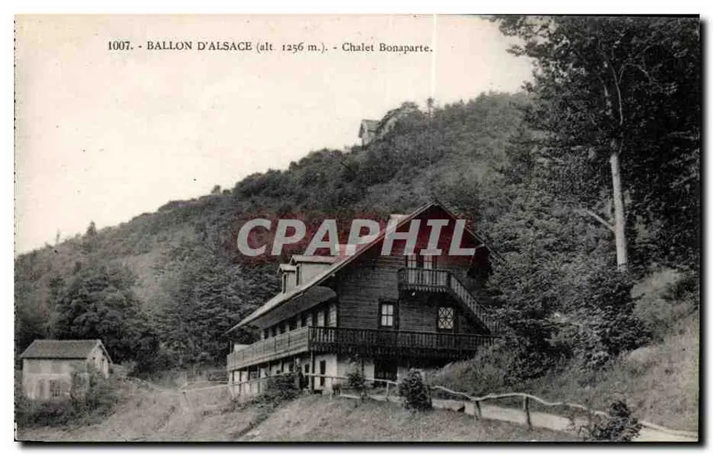 Ballon d'Alsace (alt. 1256 m.) — Chalet Bonaparte — Editor: Cartas La Cigogne, Estrasburgo - Anverso