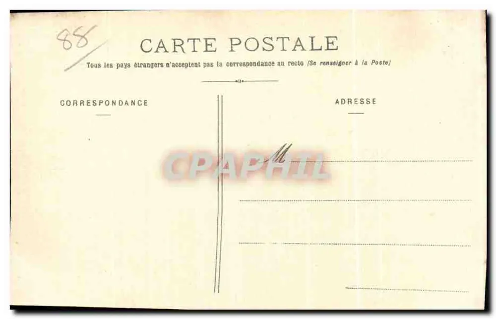 Contrexéville (Vosges) - Een Hoekje van het Park — uitgegeven door LTP ad Wernck - Saint-Dié (Departement 88) - Achterkant