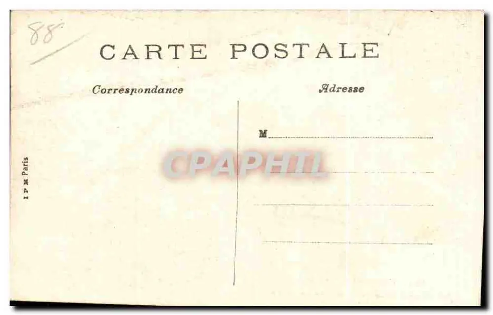 Contrexéville — Uitzicht op de nieuwe zuilengang van de bronnen — Griffe & Cie, Parijs - Achterkant
