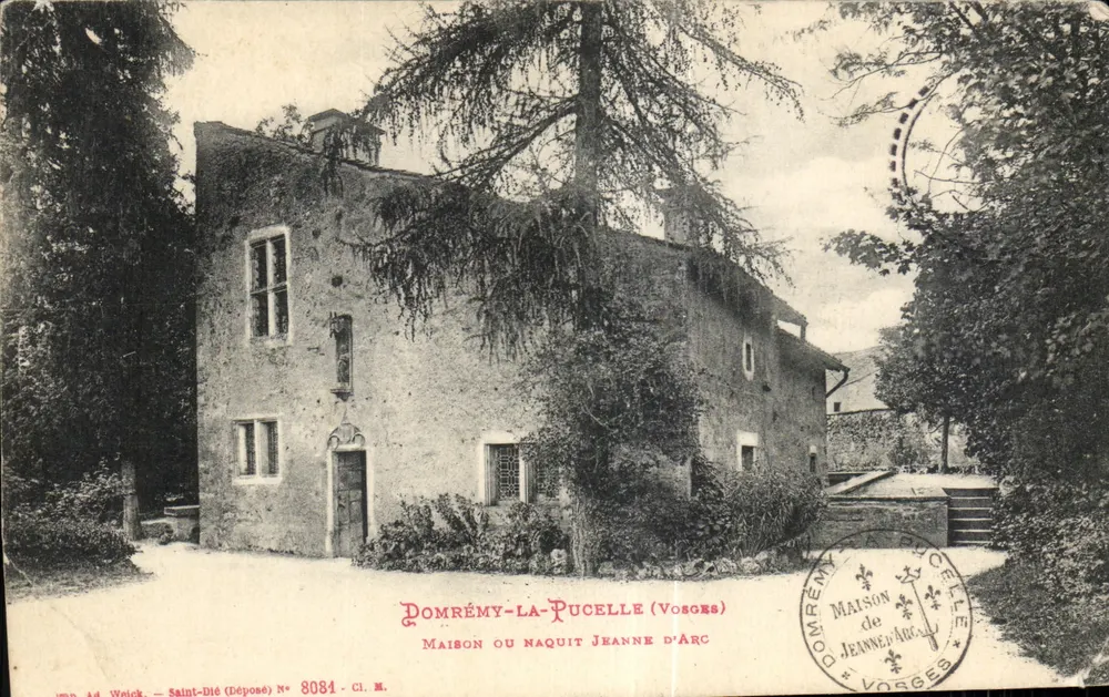 Pomrémé-la-Pucelle (Vosges) — Haus, in dem Jeanne d'Arc geboren wurde — Verlag Ad. Weick, N° 8081 - Vorderseite