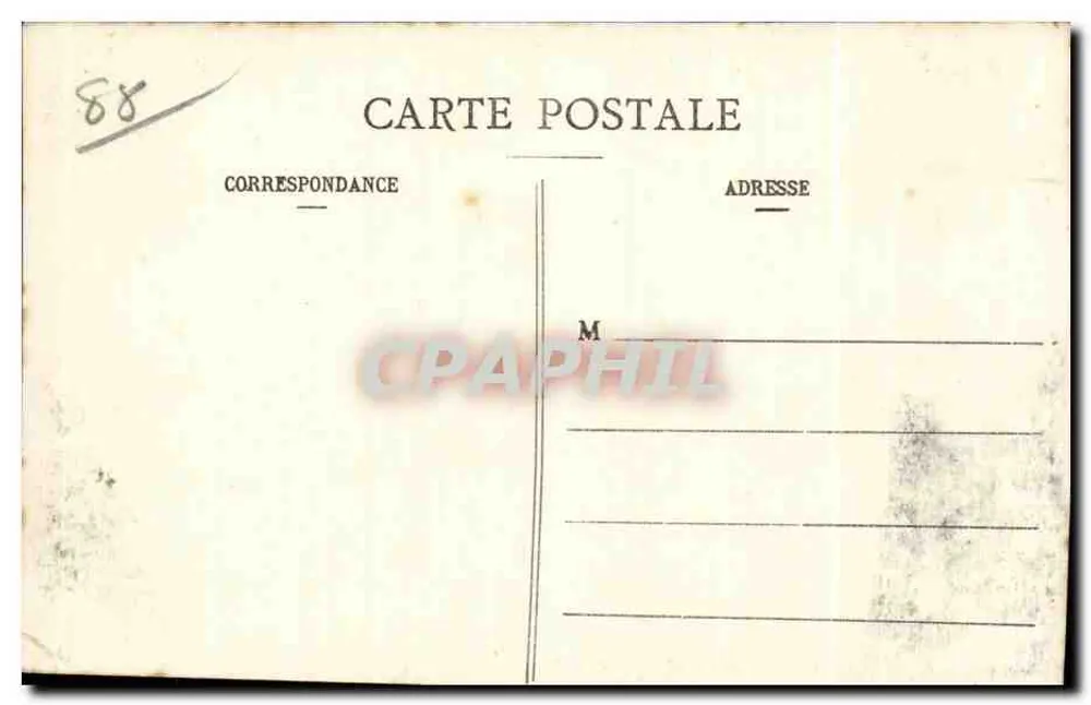Domréméy - A Igreja — Coleção Jeanne d'Arc, fototipia Paul Testart, Epinal - Verso