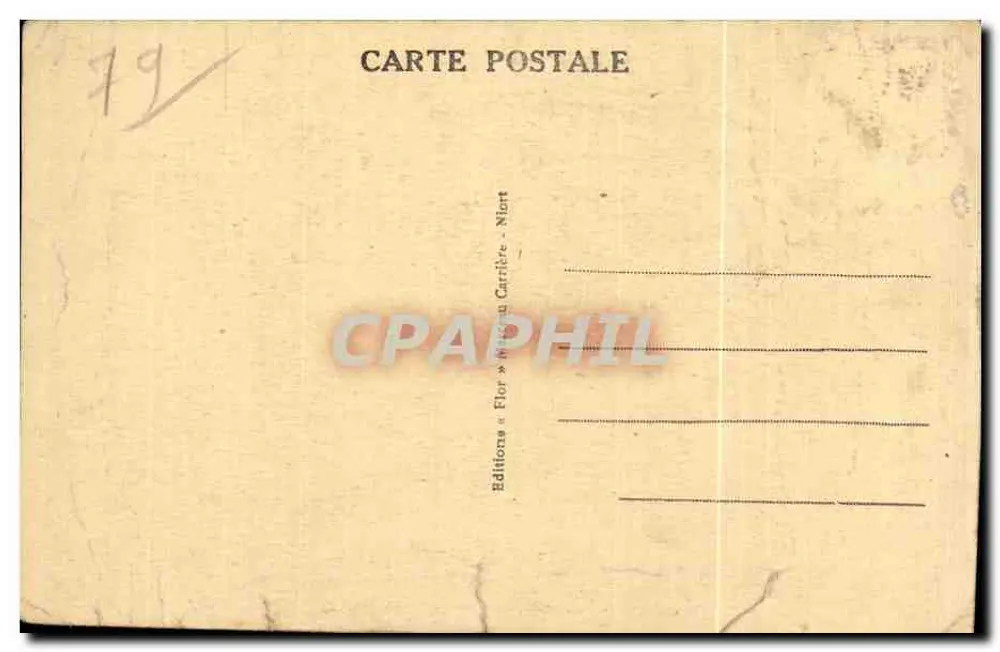 Airvault (Deux-Sèvres) — Place des Promenades — Verlag « Flor » Nict - Rückseite