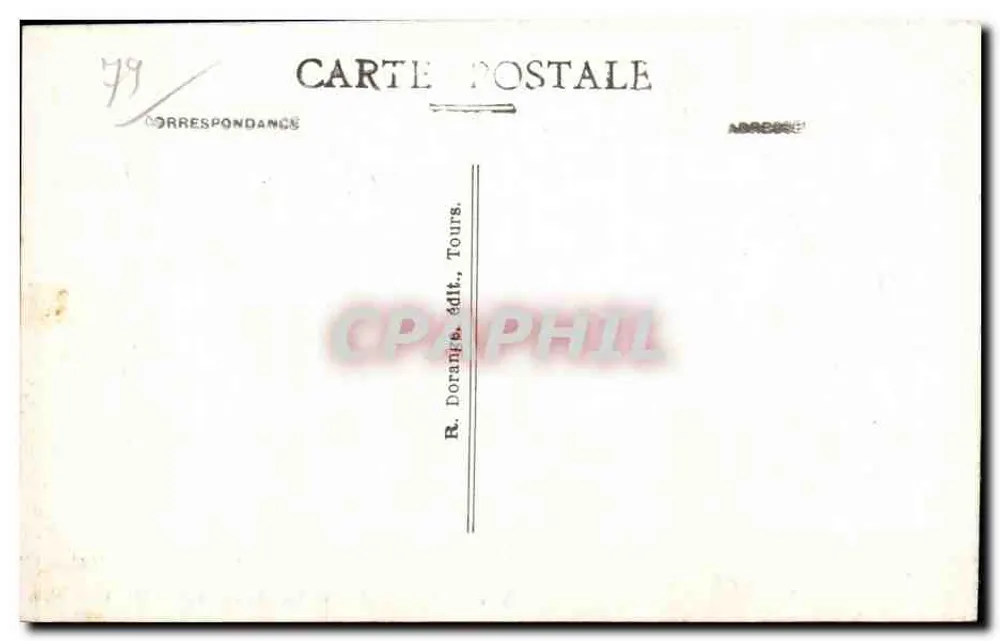 Airvault (D.-S.) — Ansicht des Kirchenschuppens aus dem 12. Jahrhundert — R. D. - Rückseite