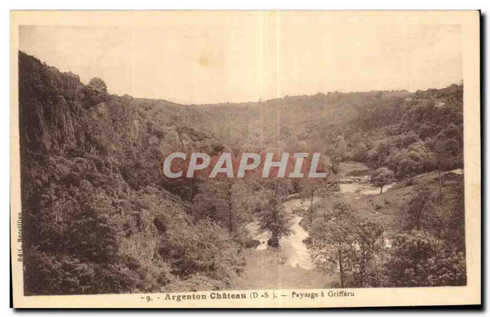 Argenton-Château (D.-S.) — Landschaft in Grifféru — B. Racollion - Vorderseite