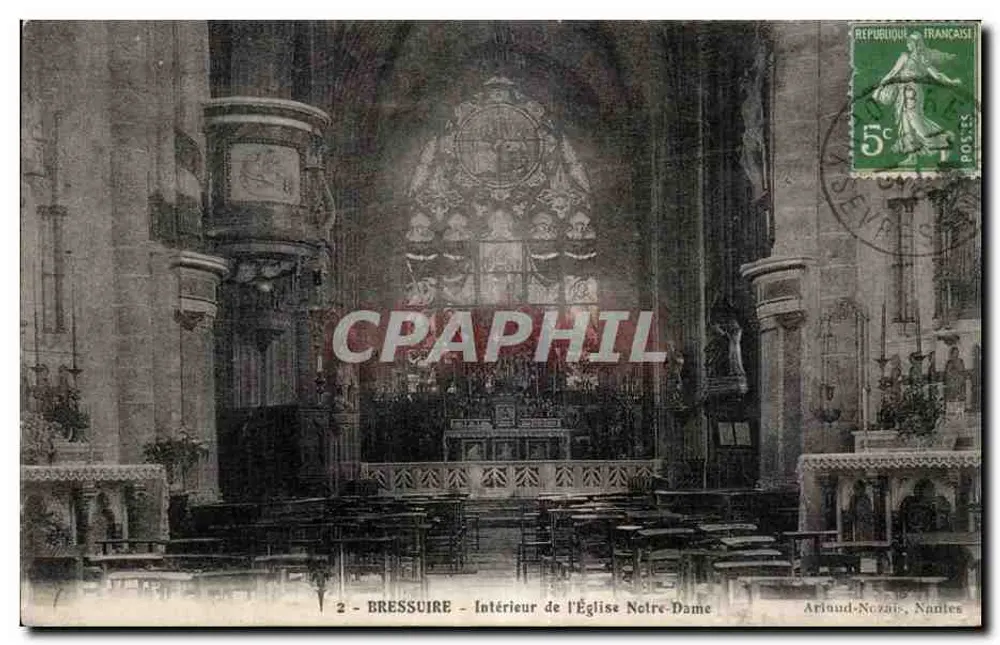Bressuire - Innenansicht der Kirche Notre-Dame — Arnaud-Nozais, Nantes - Vorderseite