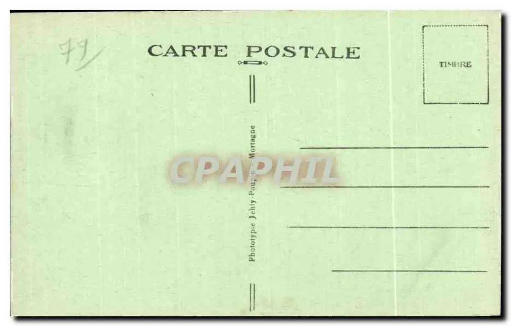 BRESSUIRE (Deux-Sèvres) — Die Schlossallee — Phototype Jéhly-Poupée-Mortagne - Rückseite