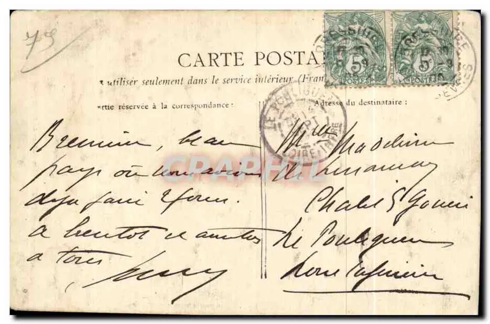 Umgebung von BRESSUIRE - Die Ruinen von Sanzay — Sammlung H. Bouvier, Bressuire - Rückseite