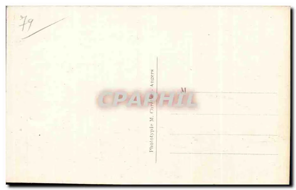 Bressuire (D.-S.) — Innenansicht der Kirche Notre-Dame, die Orgeln und der Pulpit — L.V. phot. - Rückseite
