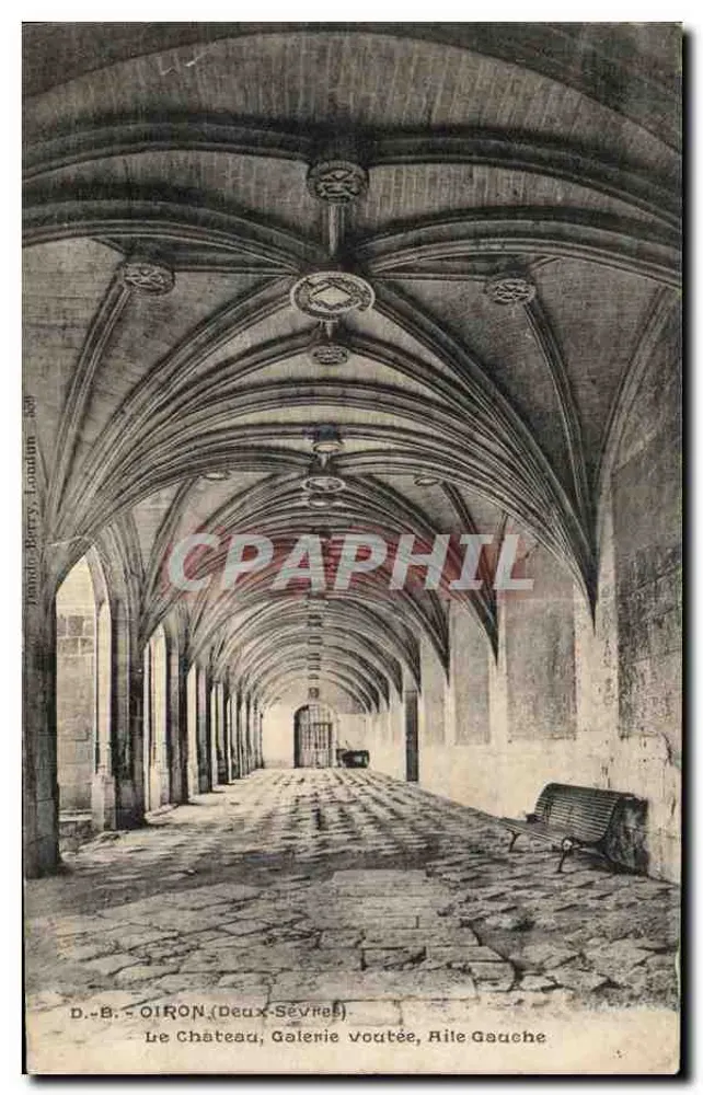 Oiron (Deux-Sèvres) — Schloss, Gewölbte Galerie, Linkes Flügel — D.B. (Verlag) - Vorderseite