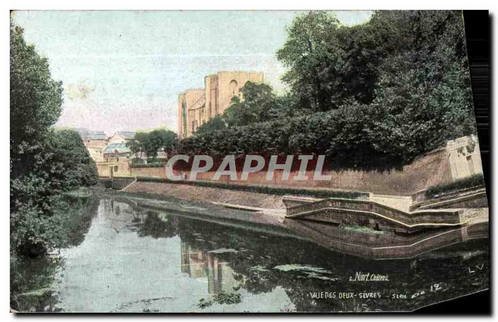 Ansicht von Deux-Sèvres — Niort, Schloss — Serie 19 - Vorderseite