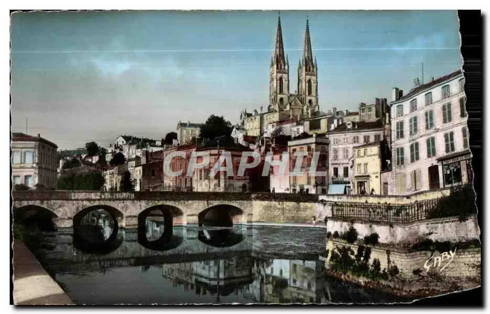 Niort - Kirche Saint-André und der Alte Brücke — Caby Editions - Vorderseite