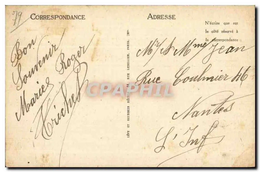 Niort — Die alten Brücken und Saint-André — LL - Rückseite