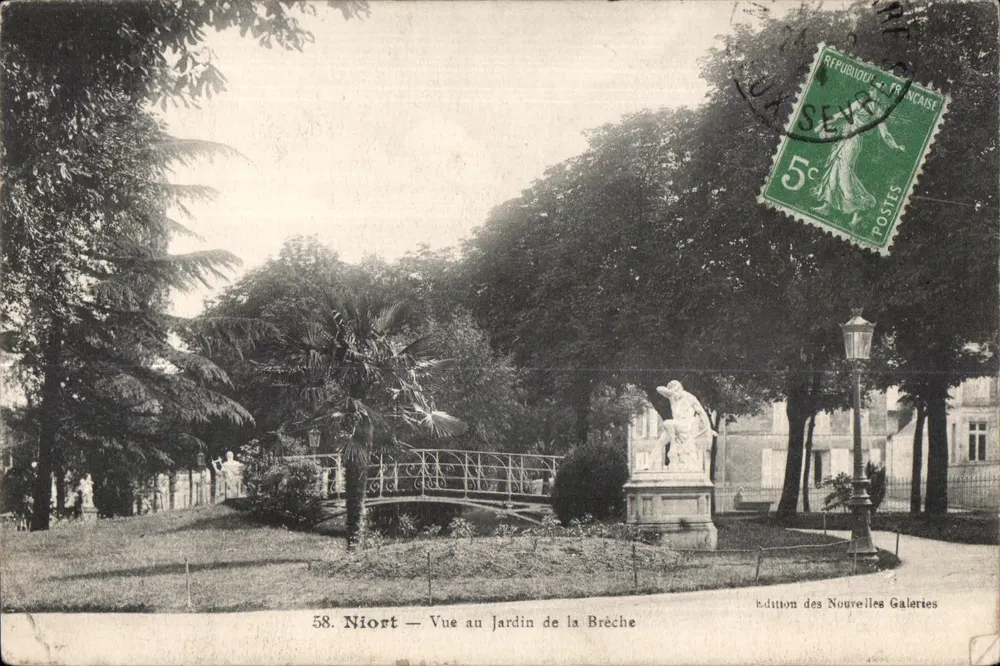 Niort — Ansicht des Jardins de la Brèche — Edition der Nouvelles Galeries - Vorderseite