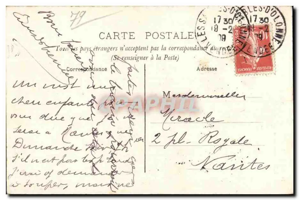 Niort (Deux-Sèvres) — Igreja de São André — N. Adix, Pap.-Tab. Jornais, Niort - Verso