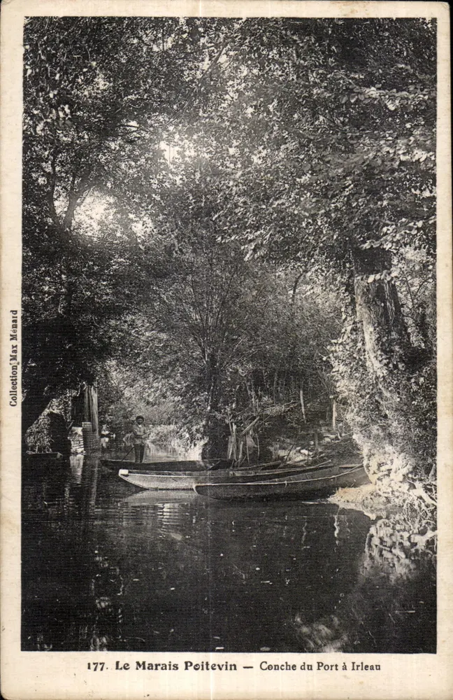 Der Marais Poitevin — Conche du Port à Irleau — Sammlung Max Menard, n°177 - Vorderseite