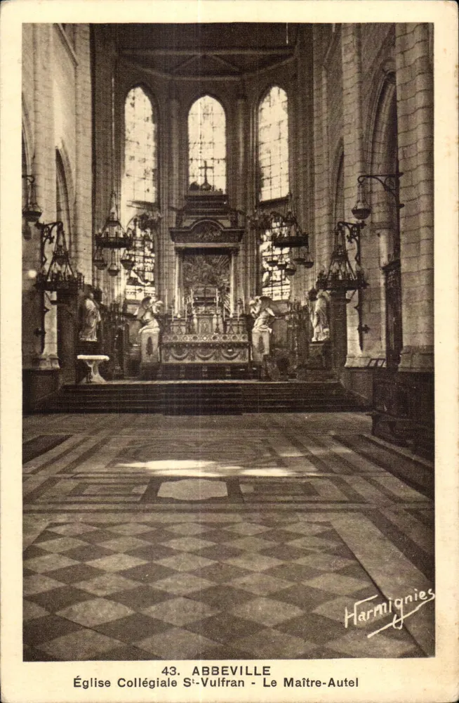 Abbeville — Kollegiate Kirche Saint-Vulfran — Der Hochaltar - Vorderseite
