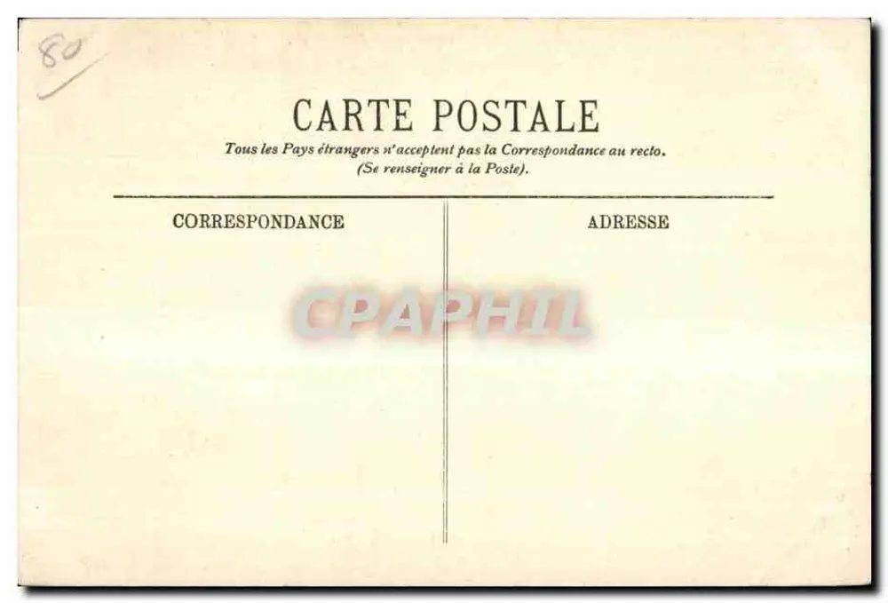 Abbeville — Statue des Admirals Courbet — LL. Nr. 188 - Rückseite