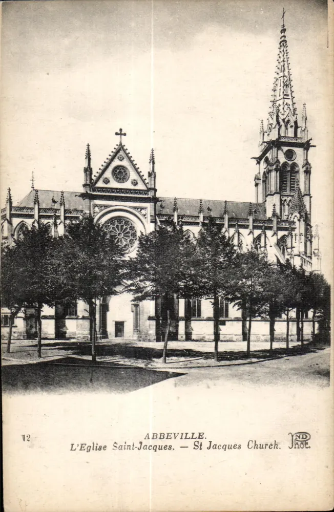 Abbeville — A Igreja de São Jacó — ND. — N° 12 - Frente
