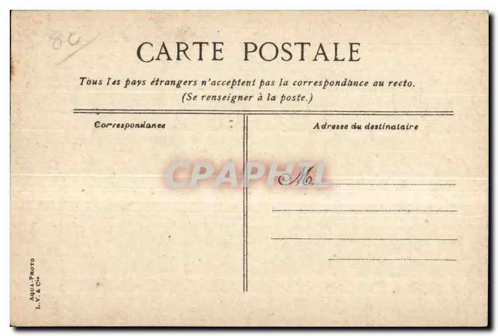Grabmal des Admirals Courbet — Abbéville — Verlag L.V. & Cie, n° 587 - Rückseite
