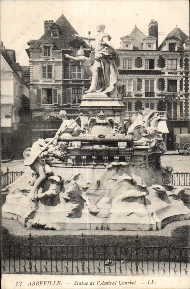 Abbeville — Statue des Admirals Courbet — LL. n°73 - Vorderseite