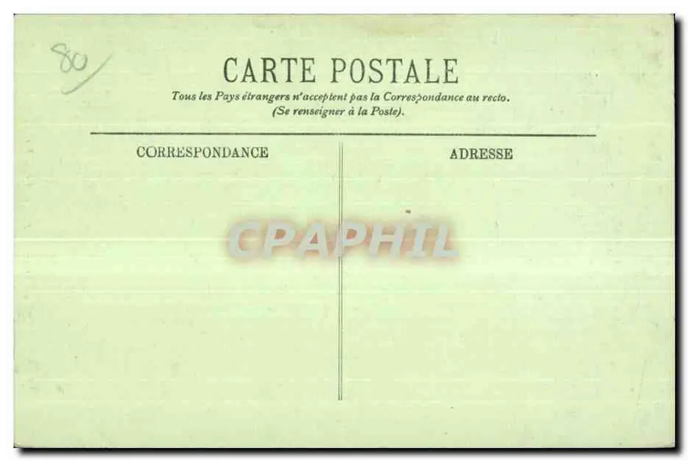 Abbeville — Statue des Admirals Courbet — LL. n°73 - Rückseite