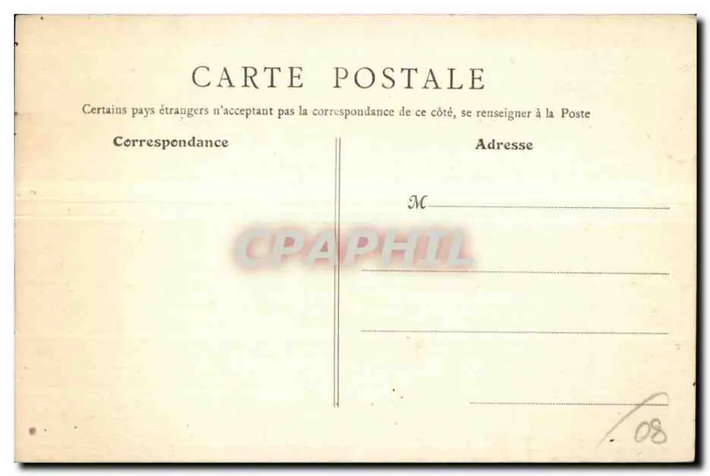 Abbeville — Hotel de Ville — B. F., Paris, n°3 - Verso