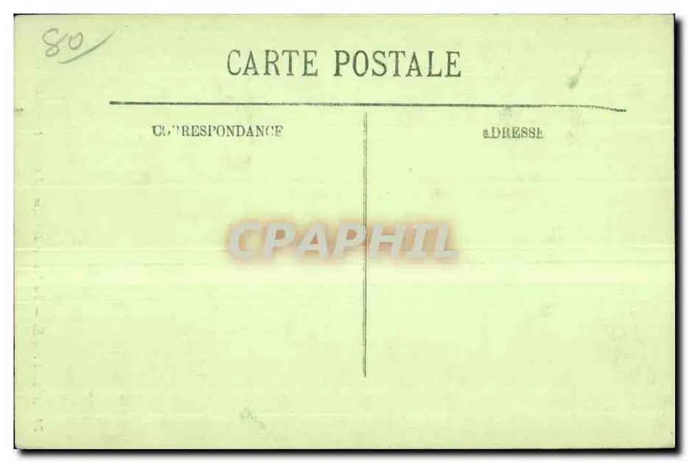 Abbeville — Die Statue des Admirals Courbet — LL. Nr. 71 - Rückseite