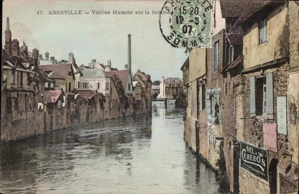 Abbeville — Alte Häuser an der Somme — unbekannter Verlag, Nr. 17 - Vorderseite