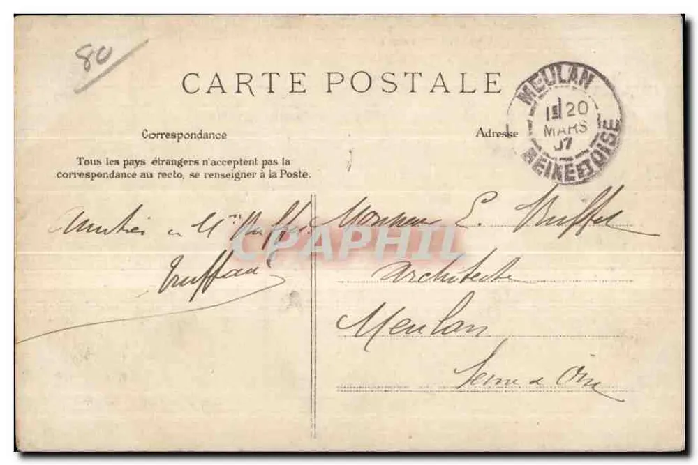 Abbeville — Alte Häuser an der Somme — unbekannter Verlag, Nr. 17 - Rückseite